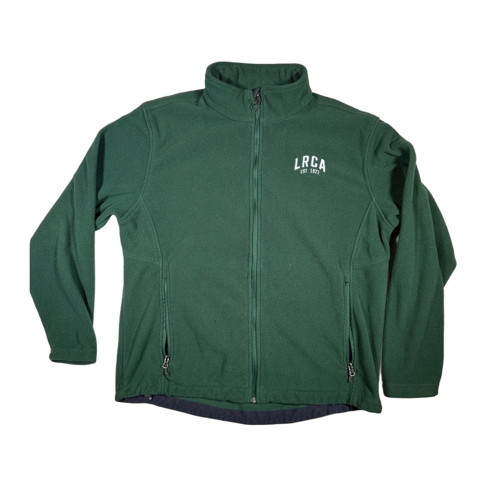 LRCA Est 1977 Green Full Zip Fleece Jacket Port Authority Mens Size Large